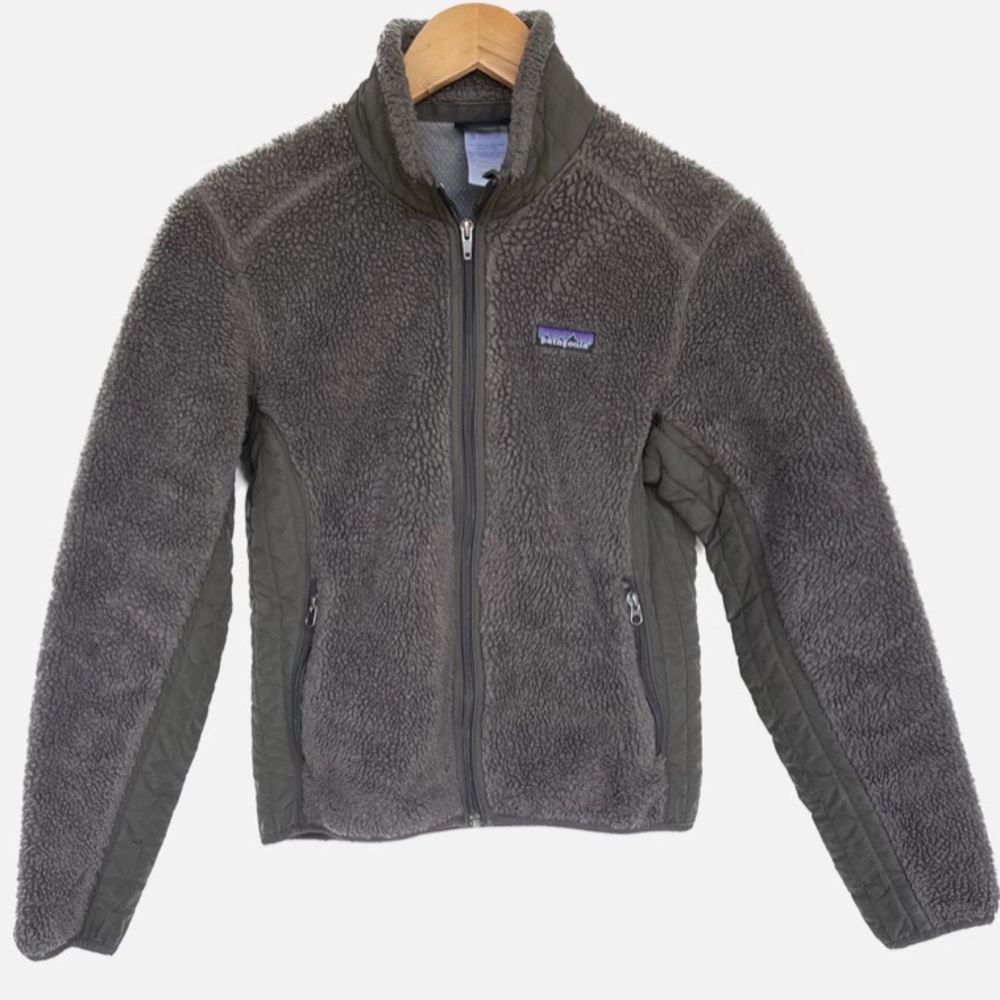 Patagonia Synchilla Women's Retro-X Jacket SZ S Deep Plum/Drk Gray
